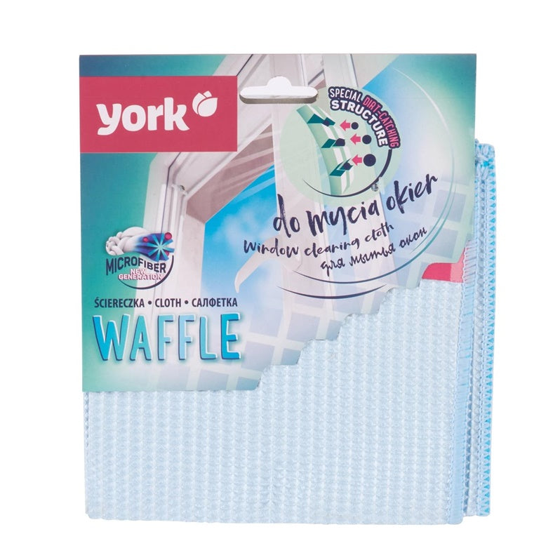 Салфетка из микрофибры YORK WAFFLE для окон, 1 шт.