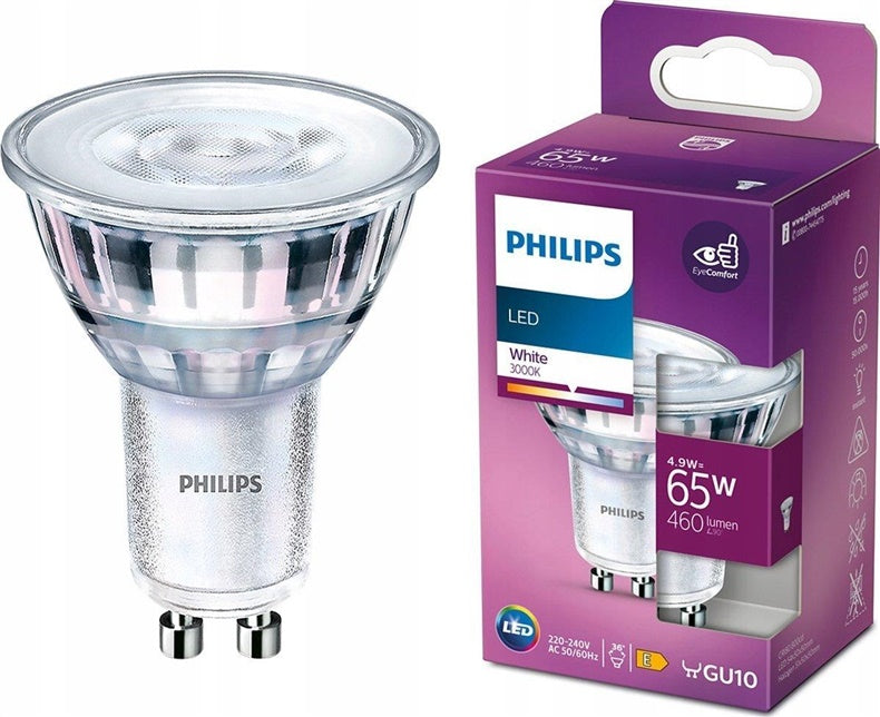 LEMPUTĖ LED PAR16 36O 4.9W GU10 3000K 460LM