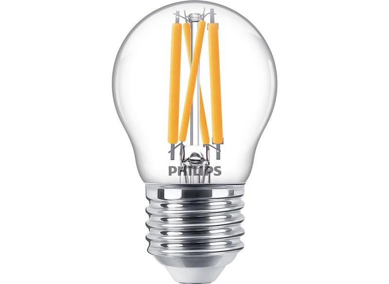 Philips LED bulb, P45, E27, 3.4 W, 470 lm, 2200–2700 K
