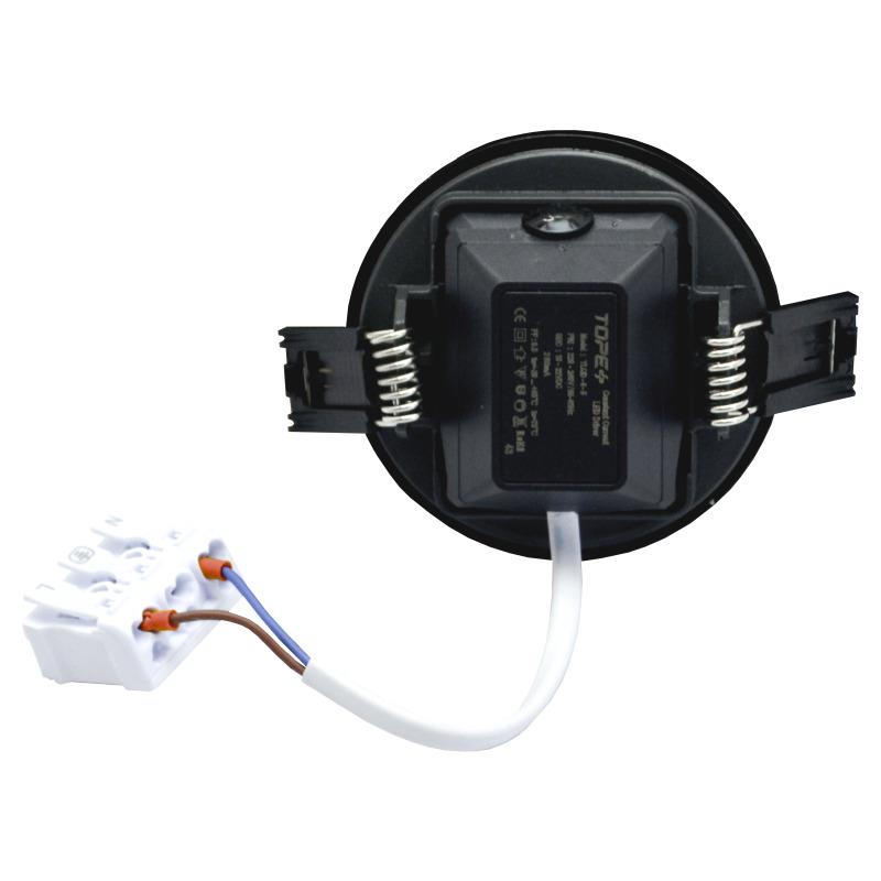 Recessed luminaire Tope Split, 5W, 3000°K, LED, black