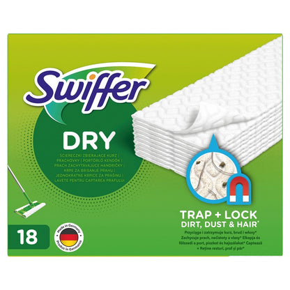 Wkłady do miotełek Swiffer do kurzu i podłóg, 18 szt.