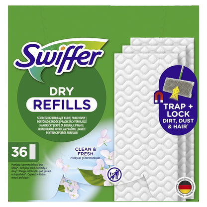 Swiffer Sweeper Sausos Grindų Šluostės, 36 vnt