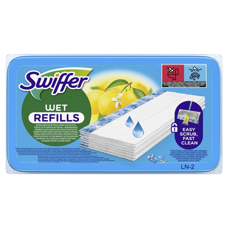 Swiffer Sweeper Moist Grindų Šluostės, 20 vnt