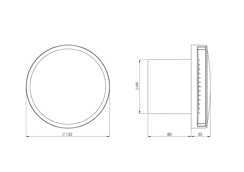 Extract fan EUROPLAST EAT100A