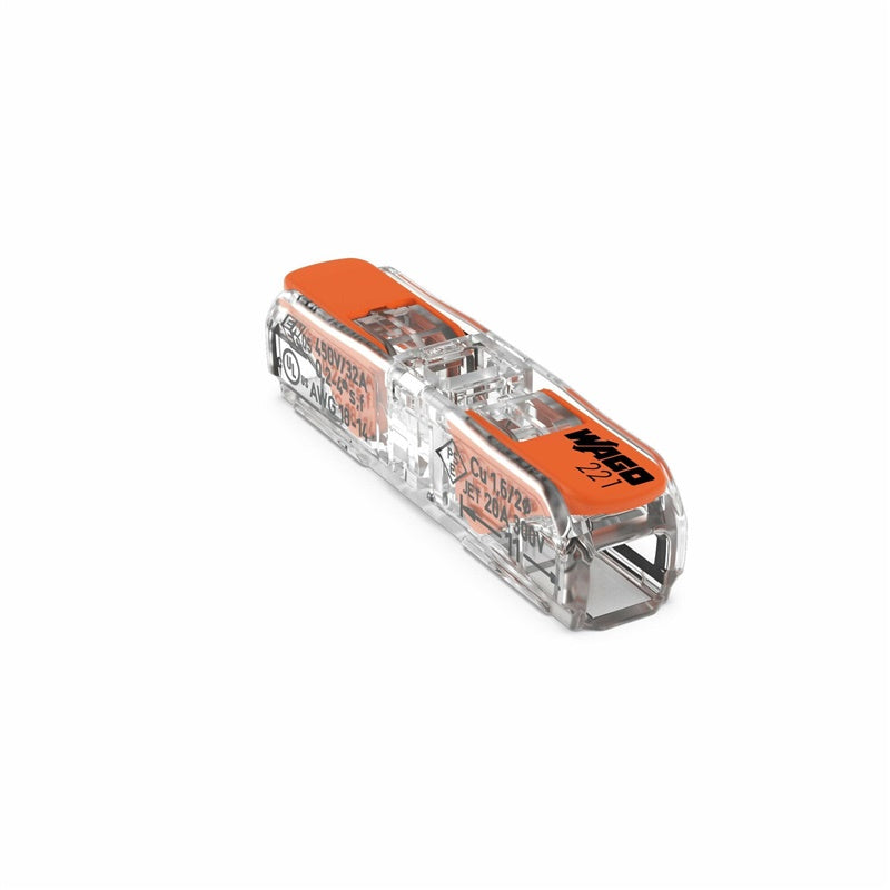 Laidų jungė Wago 221-2411/20 2 x 0.2-4 mm², 450 V, 20 vnt.