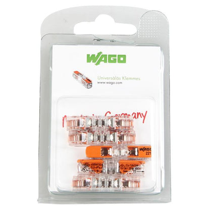 Wago 221-2411/5 wire connector 2 x 0.2-4 mm², 450 V, 5 pcs.