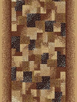 Carpet runner Alfa, brown 4760 B055 80 cm