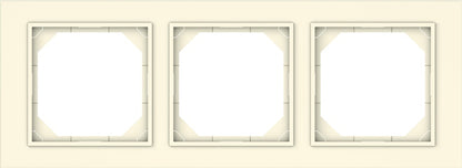 Triple frame VILMA QR1000, ivory
