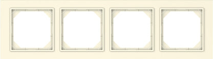 VILMA QR1000 four-gang frame, ivory