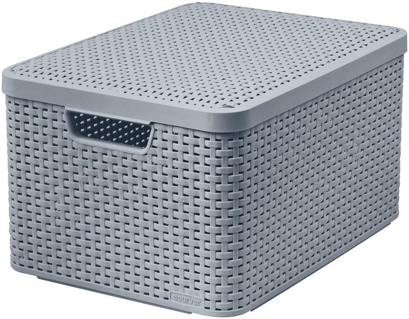 Daiktadėžė CURVER STYLE, 30 l, pilka, 44×33×24 cm