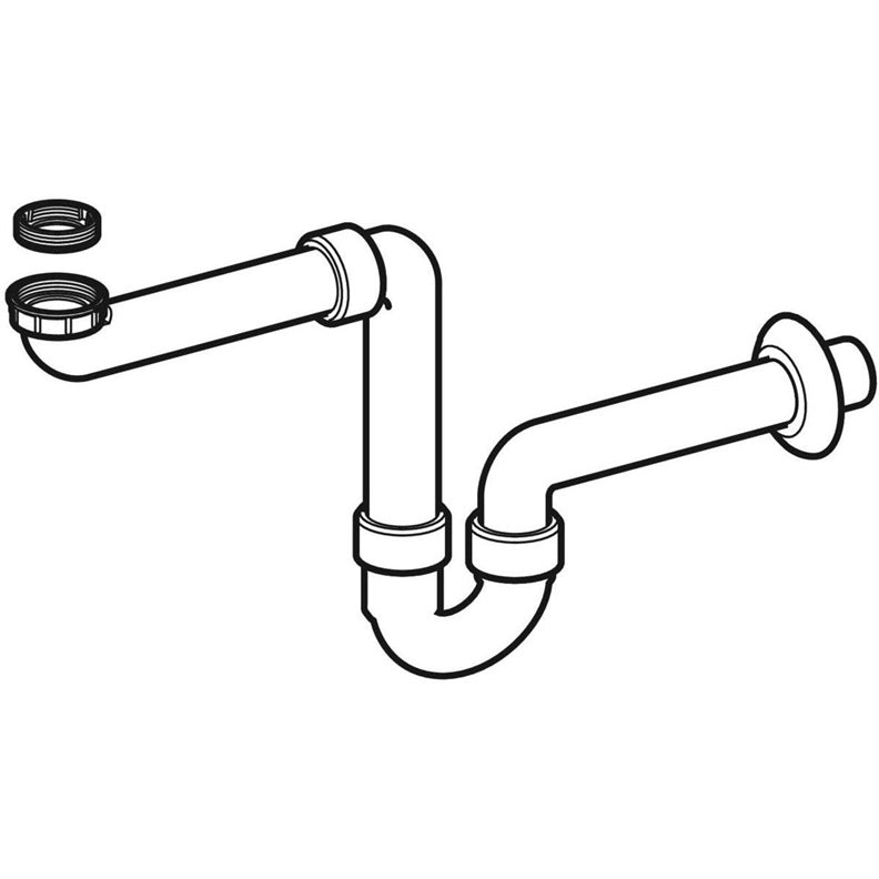 PLAUTUVĖS SIFONAS S FORMOS 40 MM BALTAS