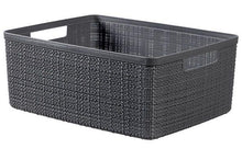 CURVER JUTE Storage Box, 12L, grey, 36×28×15 cm