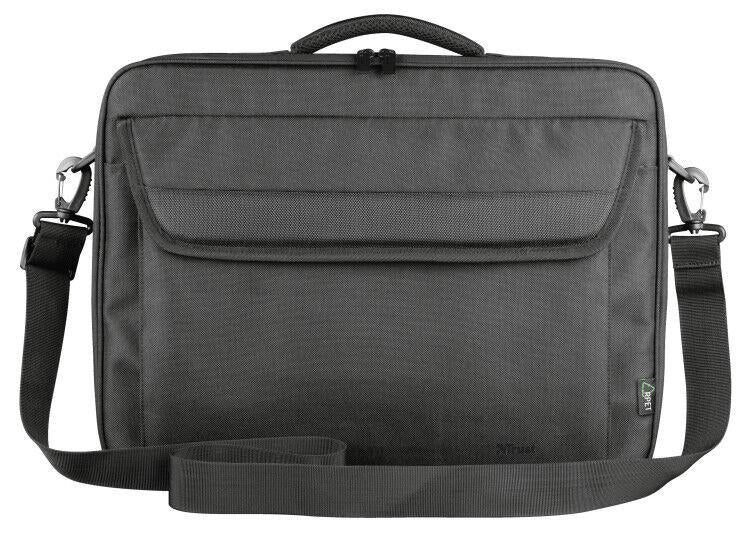 Trust Atlanta 24189 Laptop Bag with Strap, Black, 15.6"