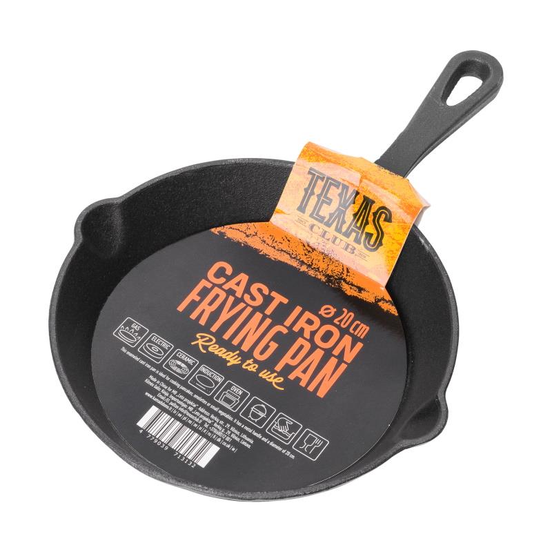 Cast iron skillet "TEXAS CLUB", Ø20 cm