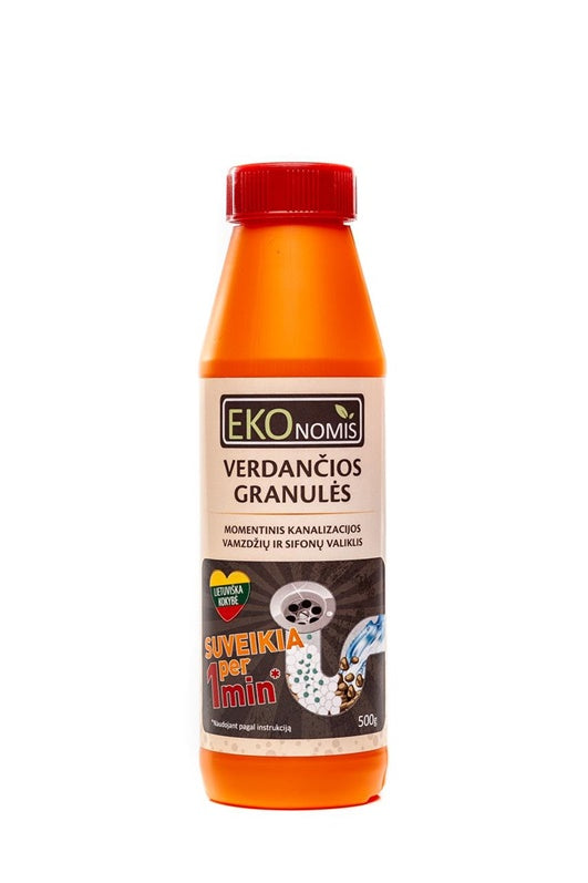 Siphon and Drain Cleaner Economic VERDANČIOS GRANULĖS® (BOILING GRANULES), 500g