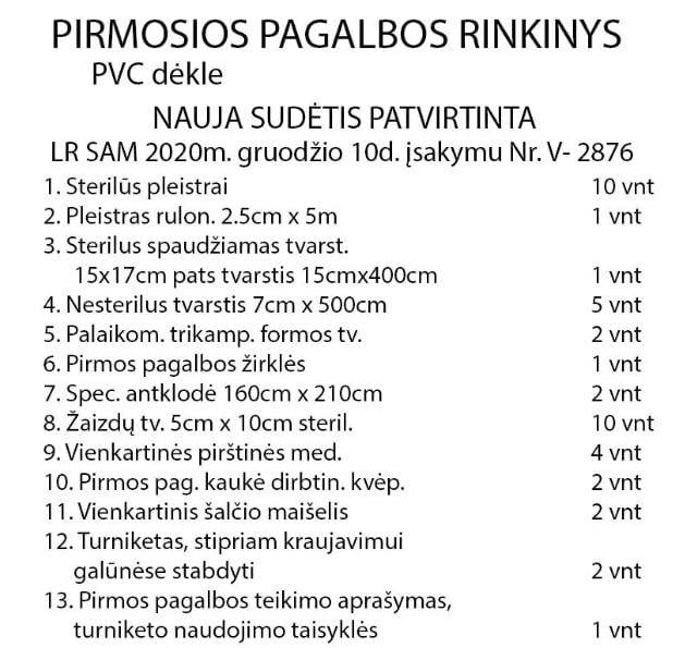 Apteczka pierwszej pomocy LT M (nowy skład)