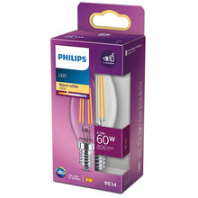 Philips LED bulb, B35, E14, 6.5 W, 806 lm, 2700 K