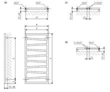 Electric Towel Rail Terma ZigZag 500x1070mm