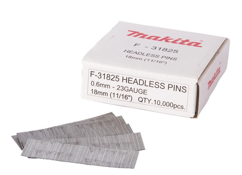 Makita Nails for Paneling P18 F-31825, 18 mm x 0.6 mm