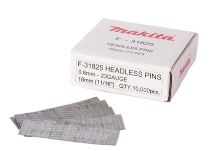 Makita Nails for Paneling P18 F-31825, 18 mm x 0.6 mm