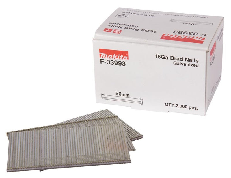 Nails for Siding Makita 16GA F-33993, 50 mm x 1.6 mm