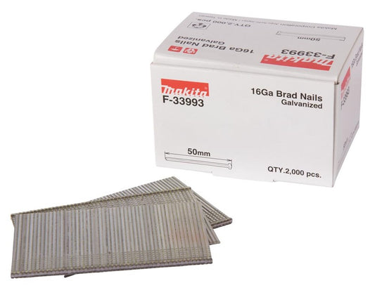 Nails for Siding Makita 16GA F-33993, 50 mm x 1.6 mm