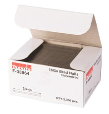 Nails for Cladding Makita 16GA F-33964, 38 mm x 1.6 mm