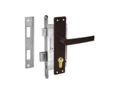 Mortise lock Kurzemes 407Z-35801/10-43, without cylinder