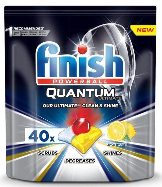 Kapsułki do zmywarki Finish Quantum Ultimate Lemon, 40 szt.