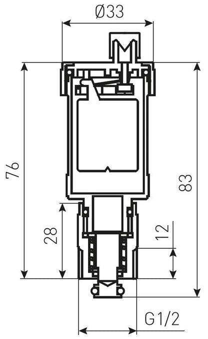 Zawór obniżający ciśnienie FERRO 1/2", automatyczny, rozbieralny