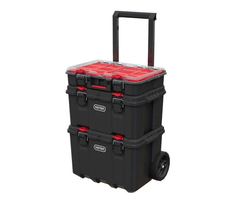 Keter STACK N ROLL box, 52.5 cm x 34.5 cm x 26 cm