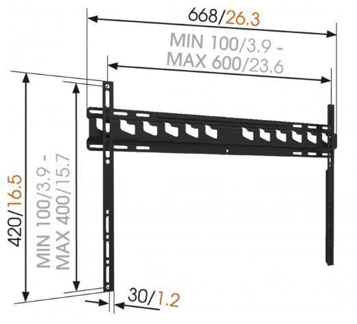 TV bracket Vogels, 40-80", 80 kg