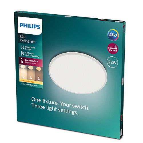 Šviestuvas plafonas Philips, LED, 22W, 2700K, 2000lm, Ø43