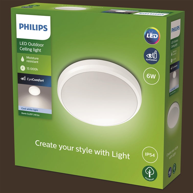 Šviestuvas plafonas Philips, LED, 6W, 4000K, 640lm, Ø22