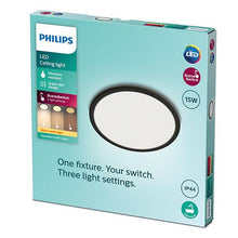 Lampa Philips Superslim, 15W, 2700°K, czarna