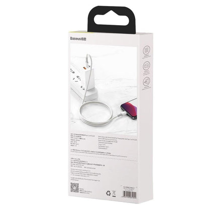Laidas BASEUS USB Type C M, Lightning M, 1m pilkas CATLGD-02