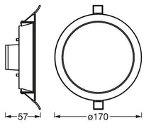 ŠVIESTUVAS MONTUOJAMAS WIFI 12W D170 RGBTW 1000LM