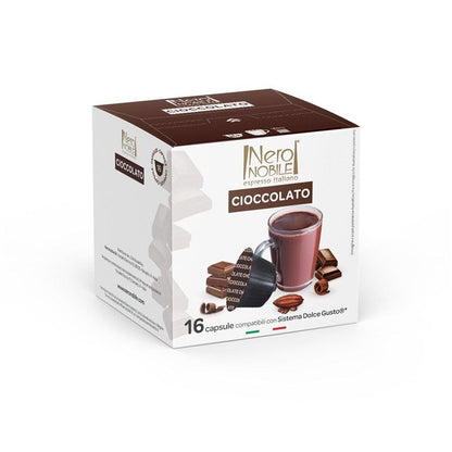 Kavos kapsulės NERONOBILE CIOCCOLATO, 16 vnt.