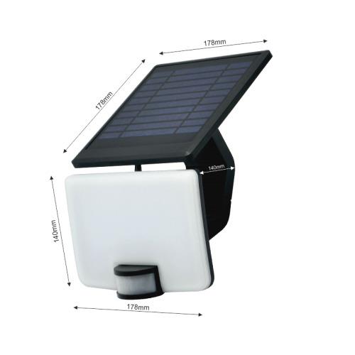 NAŚWIETLACZ SOLARNY 10W 1200LM 4000K CZARNY