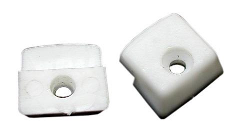 Veidrodžio laikiklis 17 mm x 16 mm x 7 mm, 10 vnt.