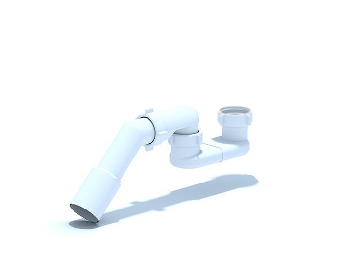 СИФОН ДЛЯ ДУШ. ПОДДОНА 1 1/2X40/50 БЕЗ ВЕНТИЛЯ
