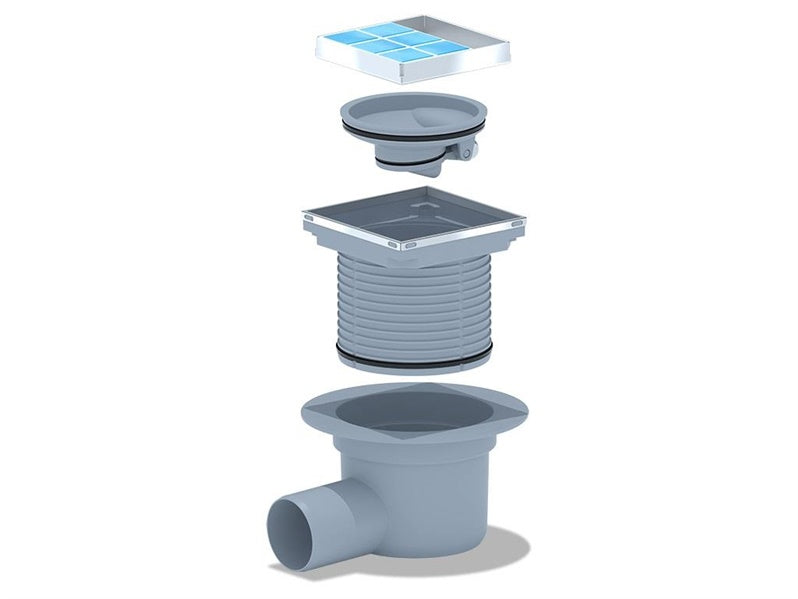 SHOWER TRAP DRY TILE INSERT 10X10 REG