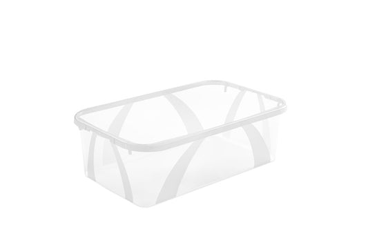 Storage Box with Lid ROTHO LONA, 5 l, transparent