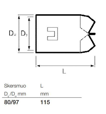 Zaślepka do rur drenażowych Wavin, Ø 80 mm