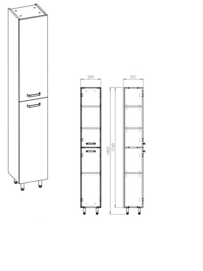 SPINTELĖ ŪKINĖ NIKA 30 CM BALTA BLIZGI