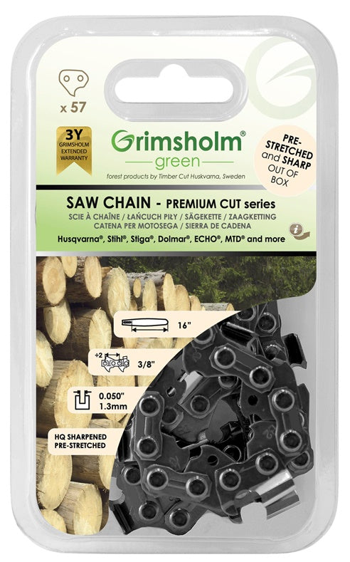 SAW CHAIN PREMIUM CUT57 DL3/8"050"/1.3MM