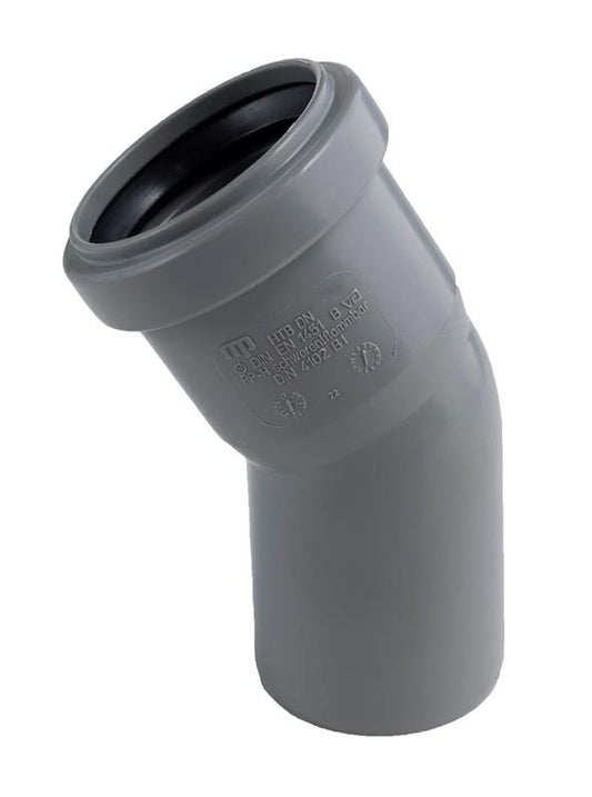 Kolano kanalizacyjne wewnętrzne HTplus, Ø 40 mm, 15°