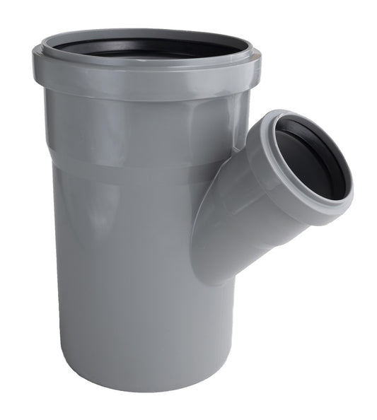 Vidaus kanalizacijos trišakis HTplus, Ø 110 / 75 mm, 45°