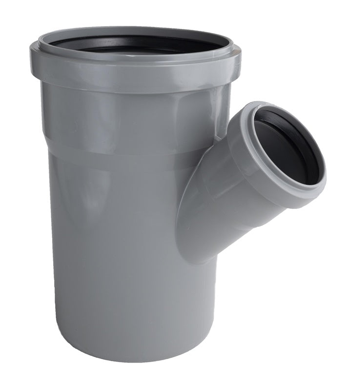 HTplus Internal Waste Pipe Tee, Ø 110 / 75 mm, 45°