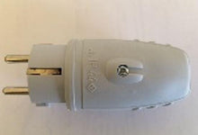 Plug N&L, 16A, 250V, IP44, grey
